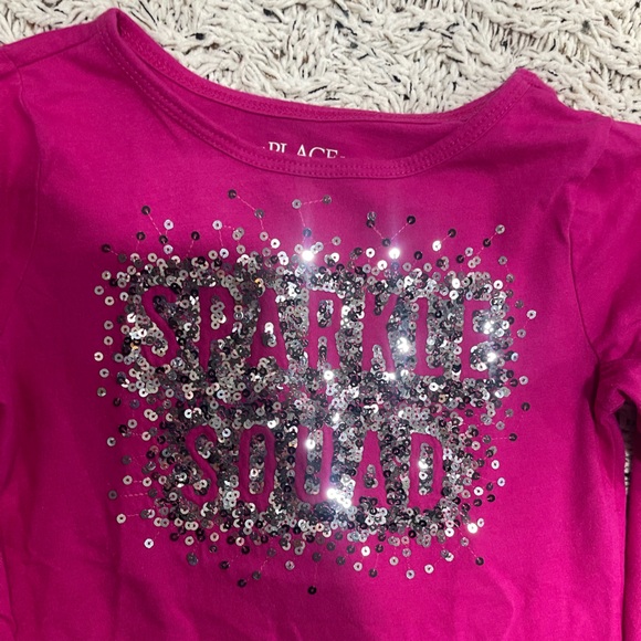 Place Pink Sparkle Squad Long Sleeve Tee - Picture 2 of 4